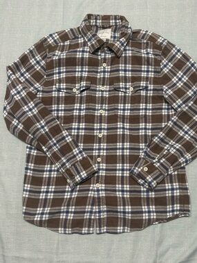 Men's American Eagle Flannel Plaid Long-Sleeve Shirt Medium